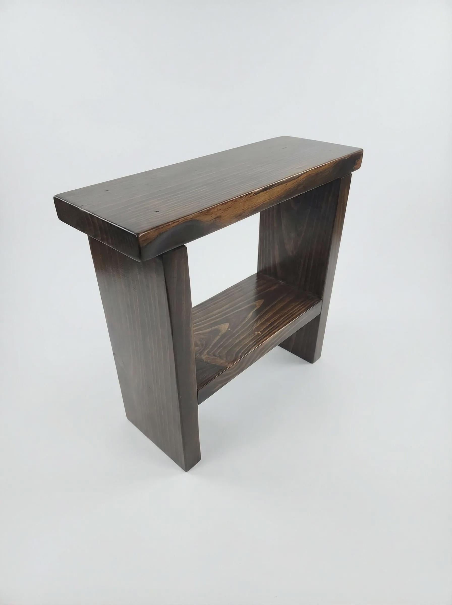 Narrow End-Table with Shelf | For small spaces