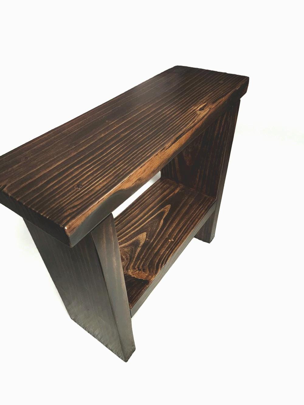 Narrow End-Table with Shelf | For small spaces
