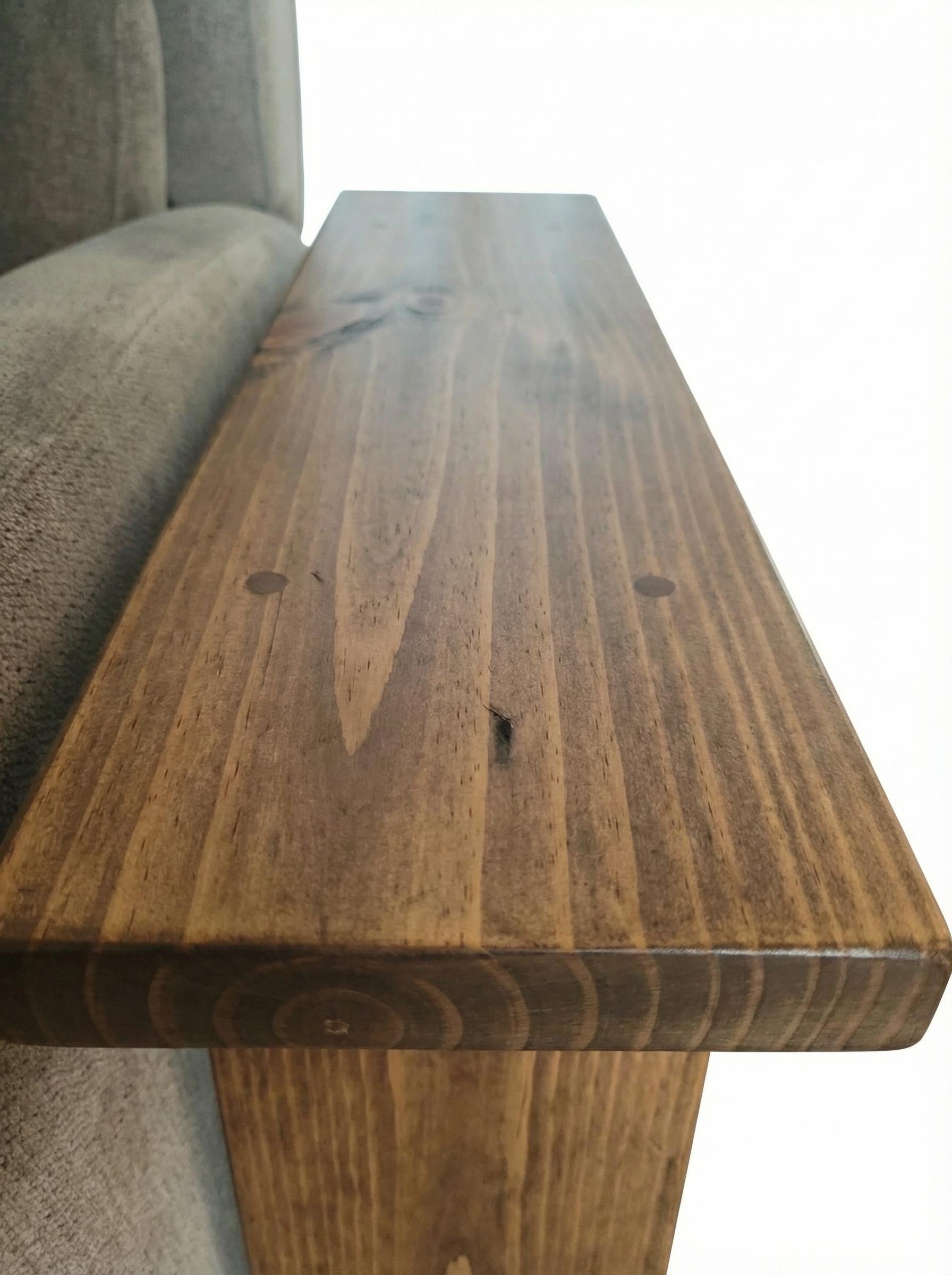 Farmhouse Style Narrow End Table with Shelf | For small spaces