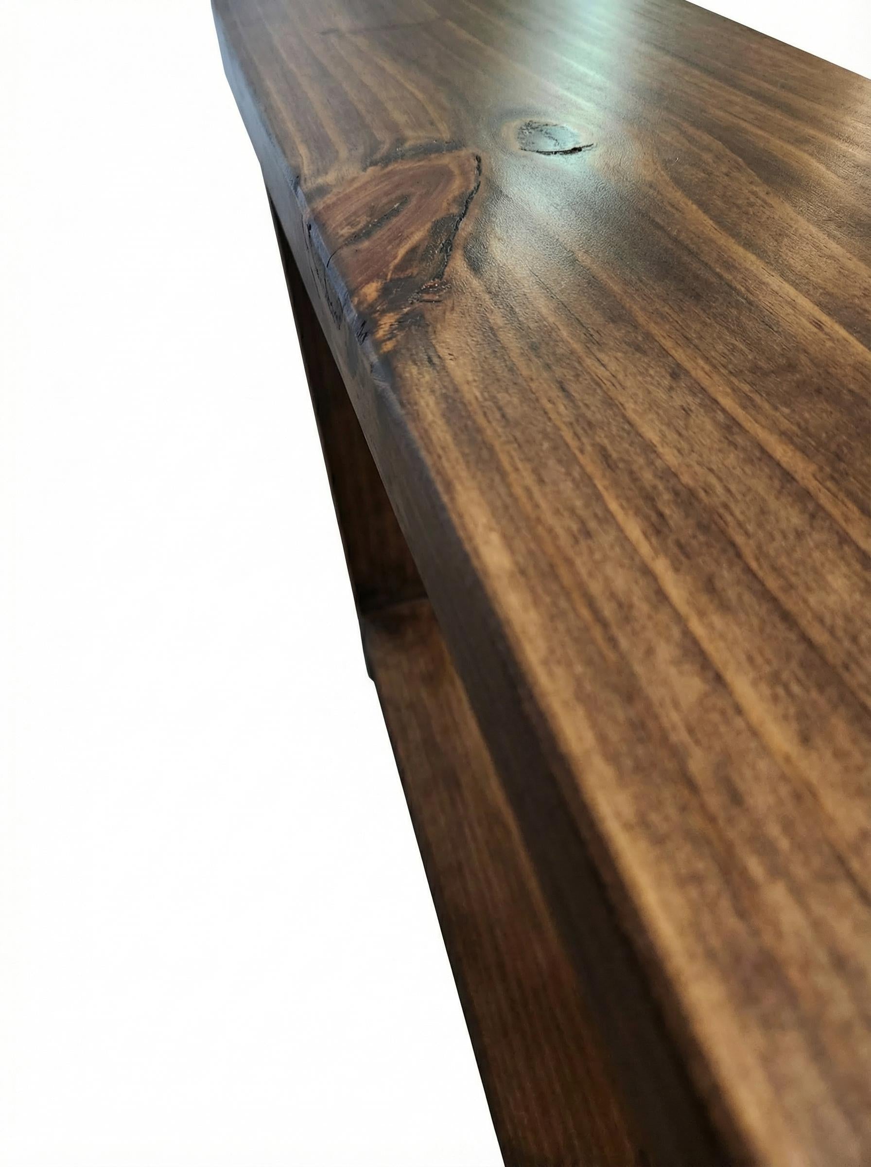 Farmhouse Style Narrow End Table with Shelf | For small spaces